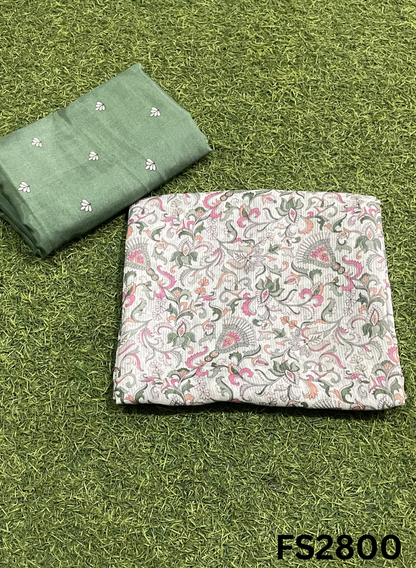 FS2800 |  Viscose Muslin Cotton Suit | Casual wear  | Summer Suits | Regular  wear |