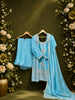 FS1058 | Peach | Shimmer Suit | Party Wear | Wedding | Jaggo | Ring Ceremony | Festiva |