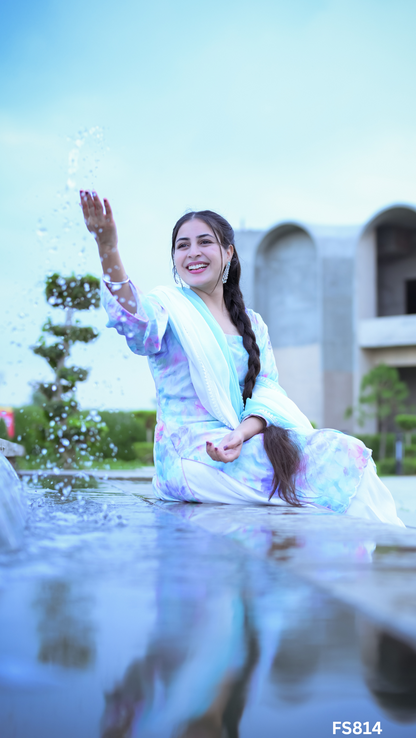 FS814 | Malchanderi Printed   | Cotton Suit | Party Wear | Wedding | Jaggo | Ring Ceremony | Festival| Regular wear&nbsp;