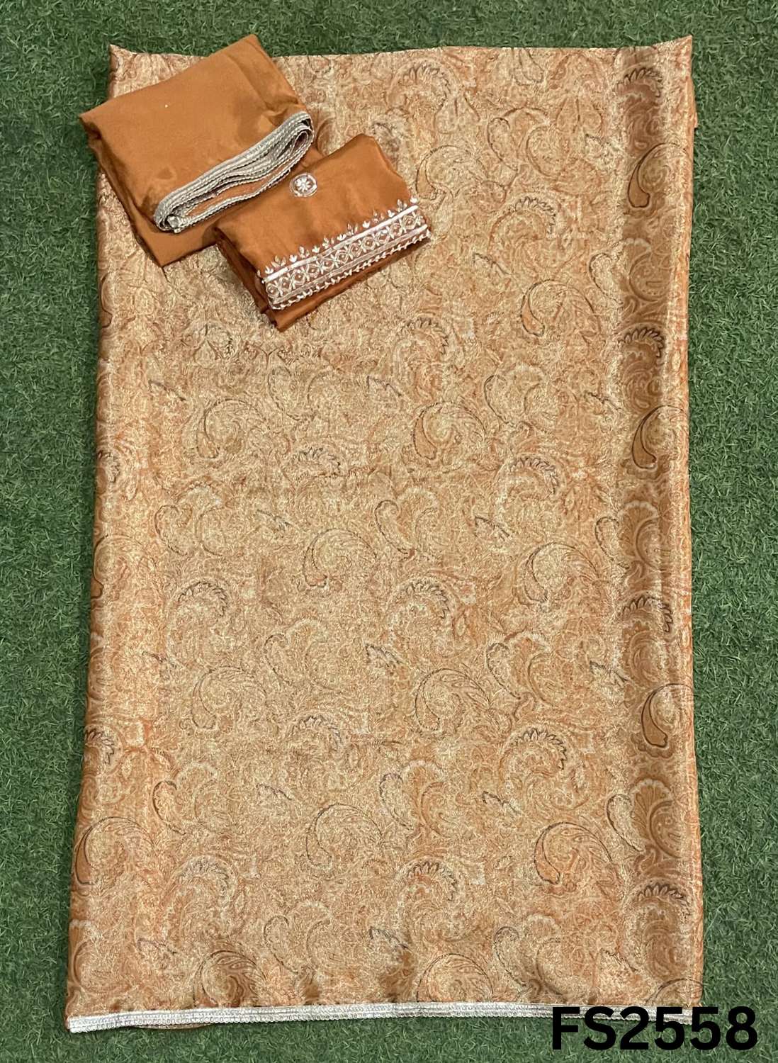 FS2558 | RUST | ZAFIRA Silk | Suit | Wedding | Party Wear | Ring Ceremony | Festival Suit |