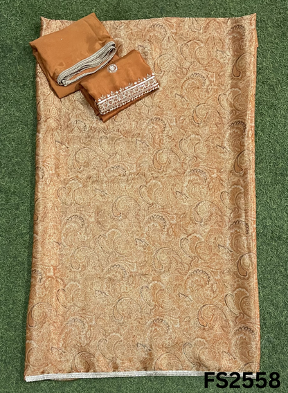 FS2558 | RUST | ZAFIRA Silk | Suit | Wedding | Party Wear | Ring Ceremony | Festival Suit |