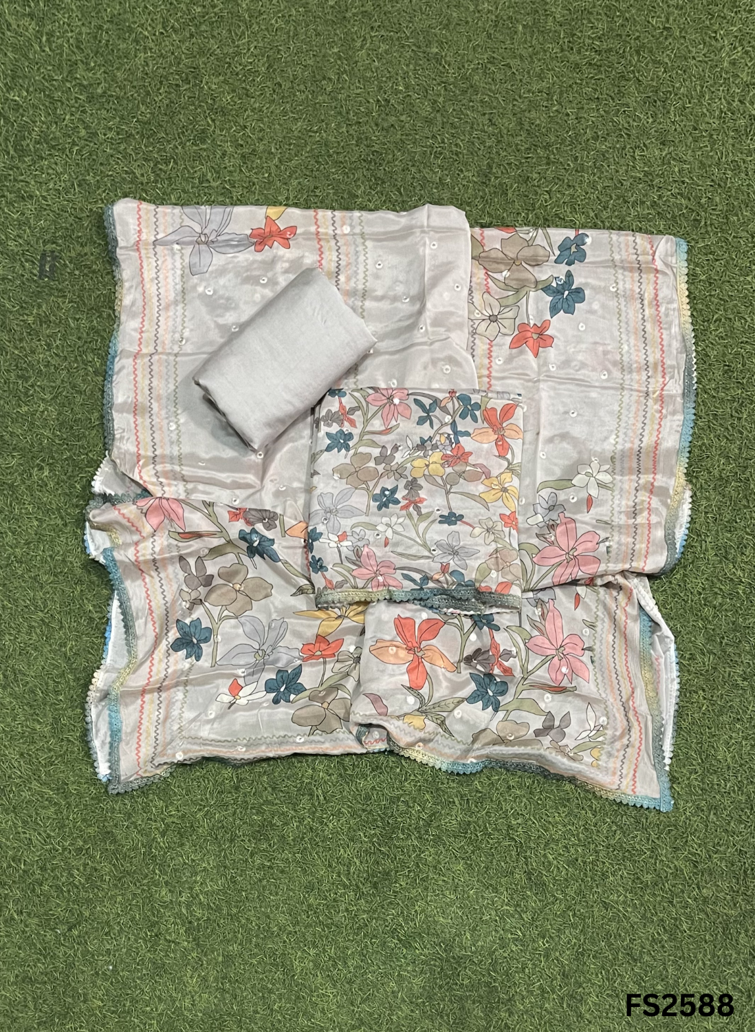FS2588 | Grey | Channon Suit | Casual wear | Summer Suits | Regular wear