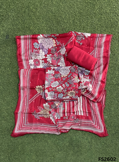 FS2602 | Cherry-Red | Channon Suit | Casual wear | Summer Suits | Regular wear