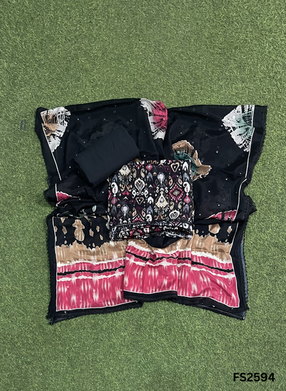 FS2594 | Black | Channon Suit | Casual wear | Summer Suits | Regular wear