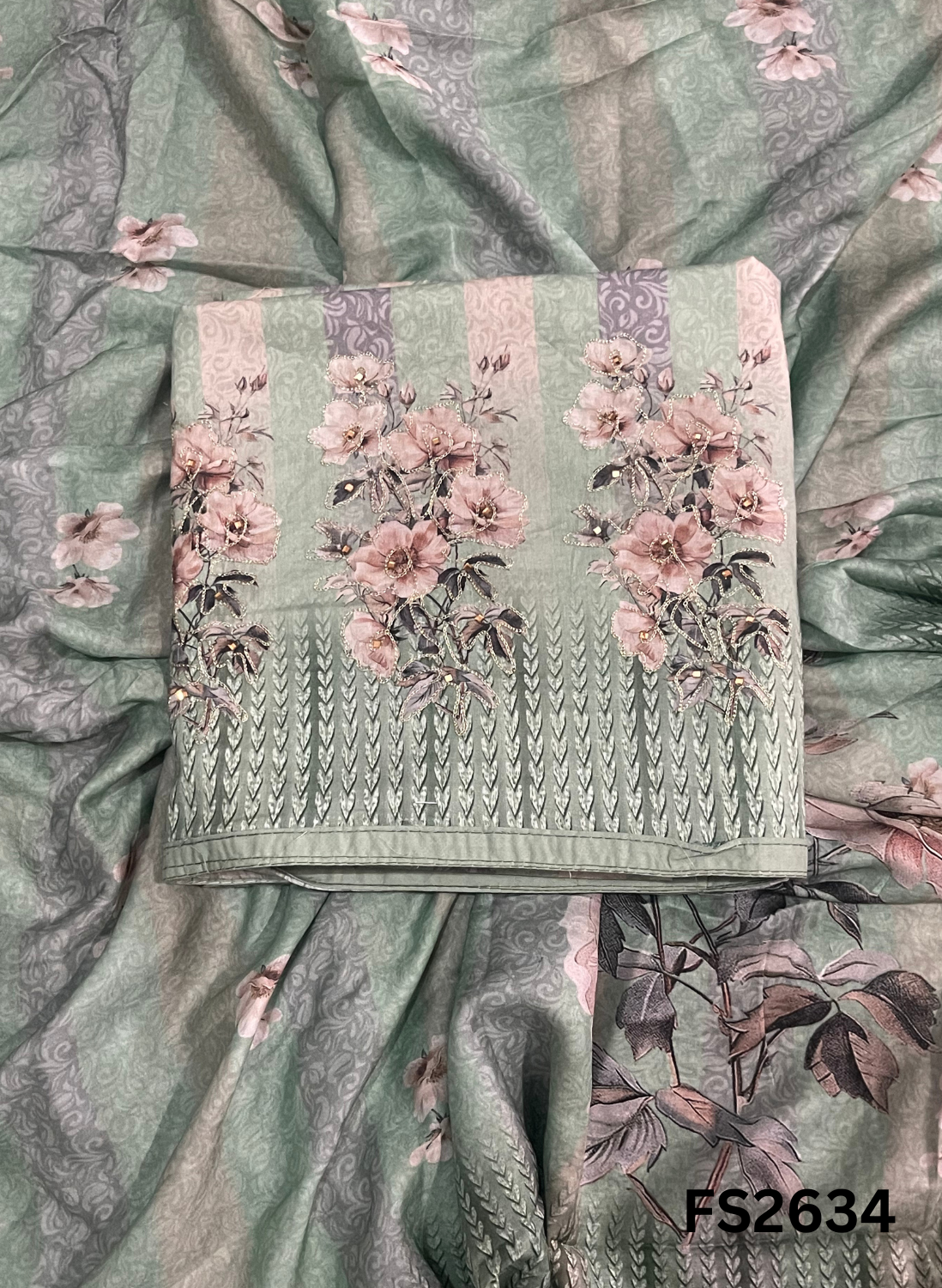 FS2634 | PINK |Cotton Suit | Casual wear | Summer Suits | Regular  wear