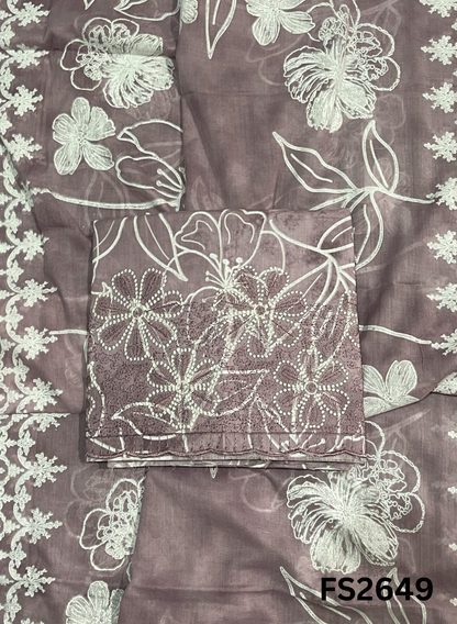 FS2649 | GREY | Cotton Suit | Casual wear  | Summer Suits | Regular wear