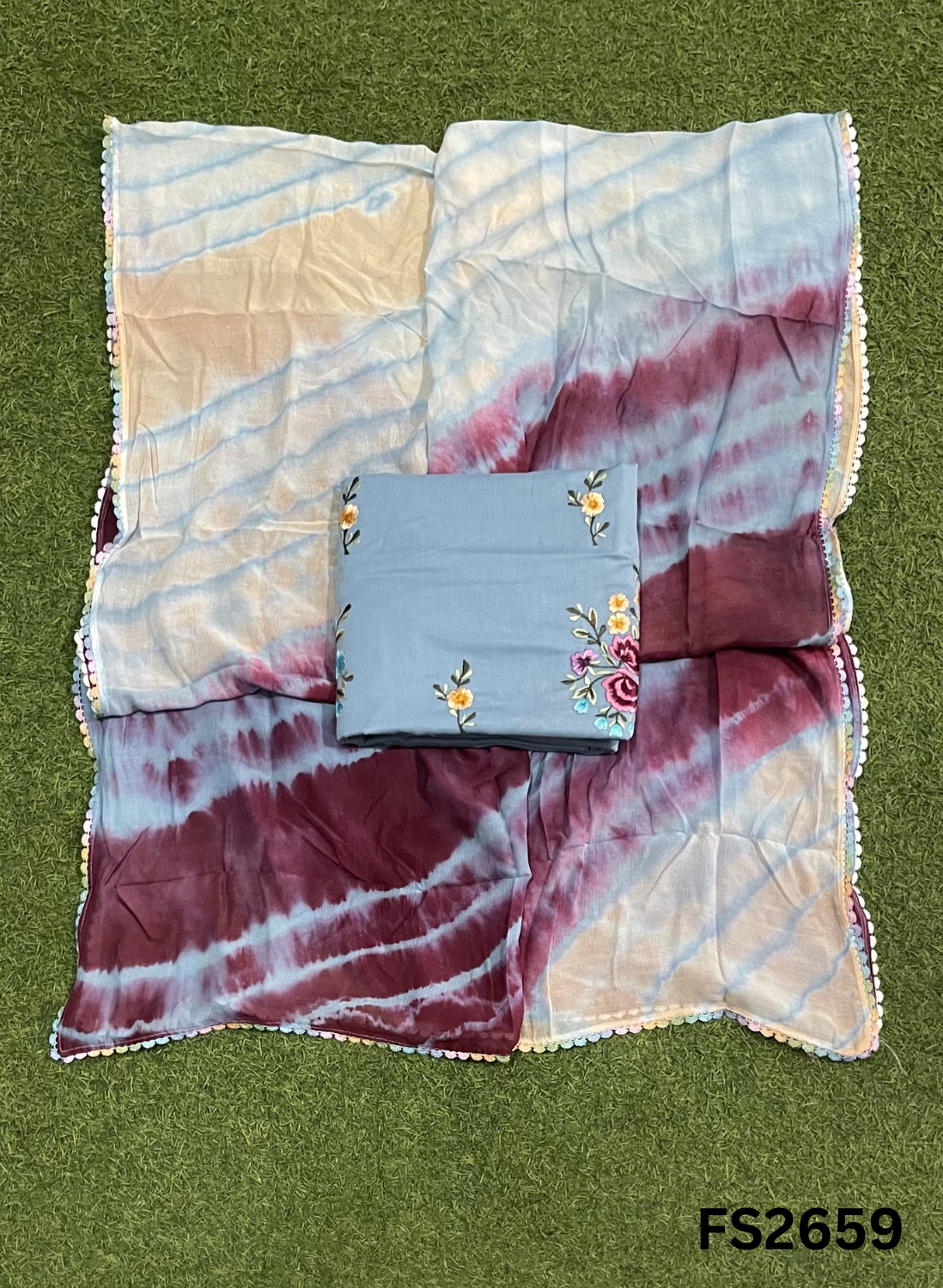 FS2659 | POWDER BLUE | Cotton Suit | Casual wear | Summer Suits | Regular wear