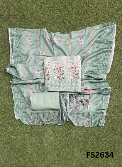 FS2634 | PINK |Cotton Suit | Casual wear | Summer Suits | Regular  wear