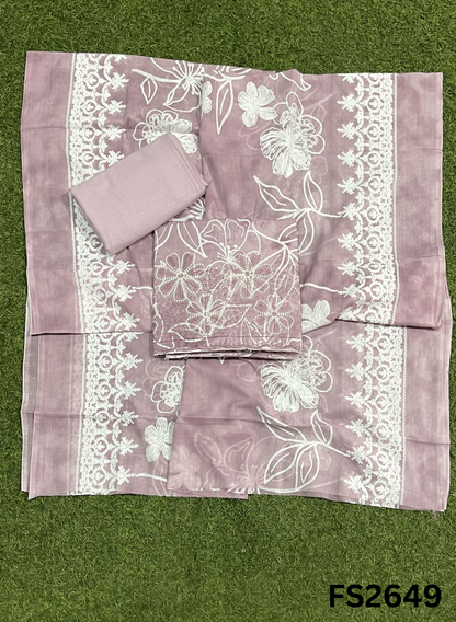 FS2649 | GREY | Cotton Suit | Casual wear  | Summer Suits | Regular wear