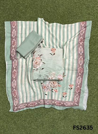 FS2635 | LIGHT YELLOW | Cotton Suit | Casual wear  | Summer Suits | Regular wear