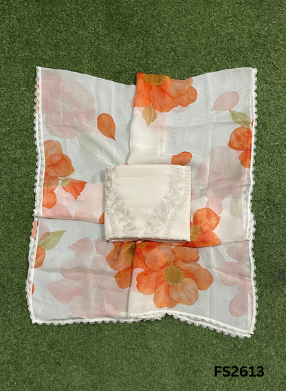 FS2613 | Cream | Mal  Cotton Suit | Casual Wear | Summer Suits | Regular wear