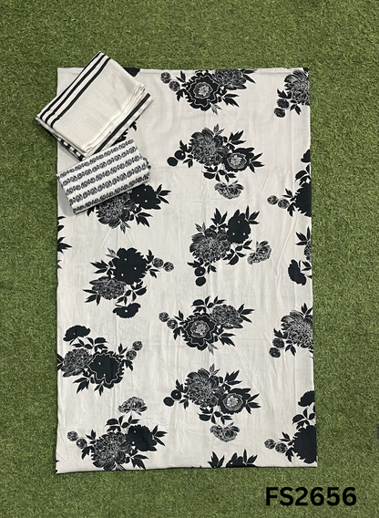 FS2656 | BLACK | Cotton Suit | Casual wear | Summer Suits | Regular wear