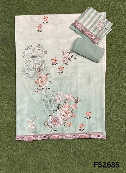 FS2635 | LIGHT YELLOW | Cotton Suit | Casual wear  | Summer Suits | Regular wear