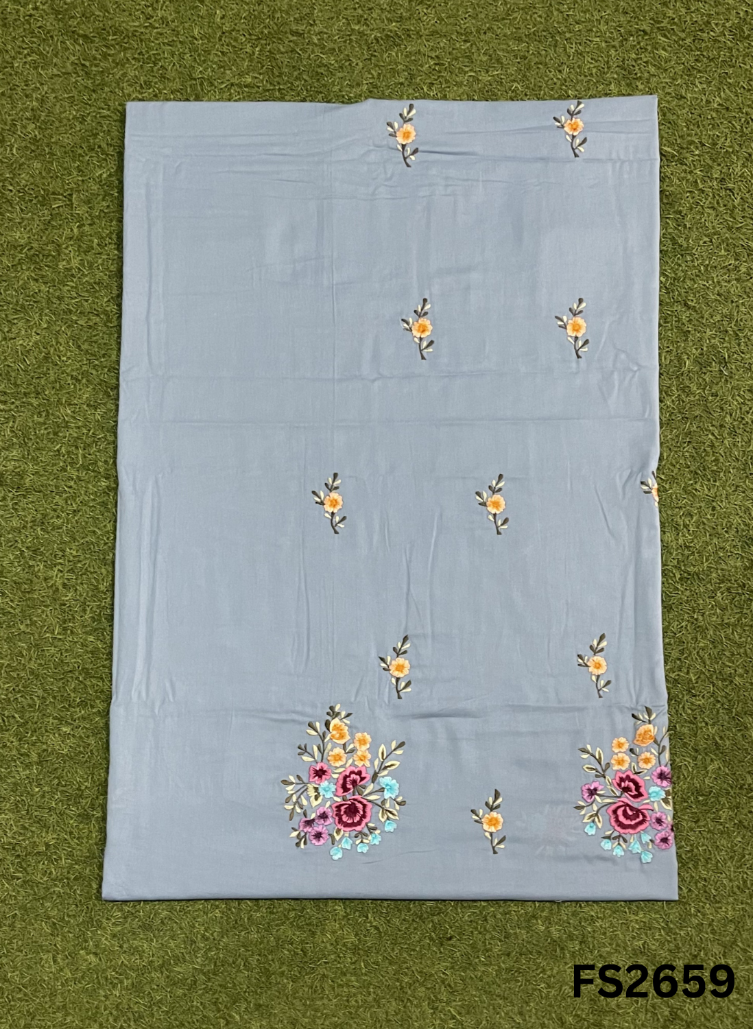 FS2659 | POWDER BLUE | Cotton Suit | Casual wear | Summer Suits | Regular wear