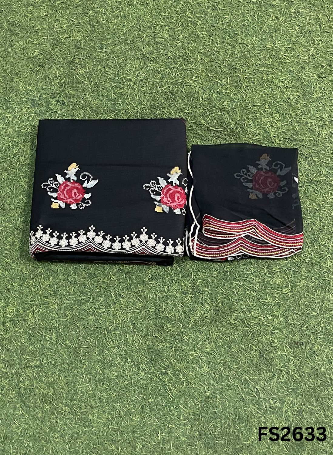 FS2633 | BLACK | Cotton Suit | Casual wear  | Summer Suits | Regular wear