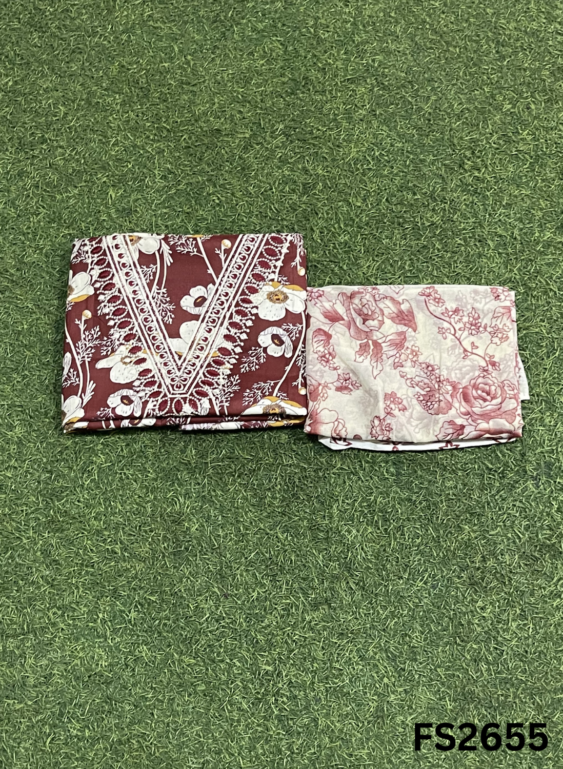 FS2655 | GREEN | Cotton Suit | Casual wear  | Summer Suits | Regular wear