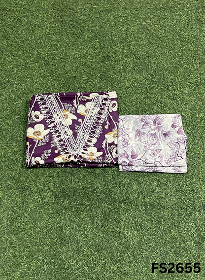 FS2655 | GREEN | Cotton Suit | Casual wear  | Summer Suits | Regular wear
