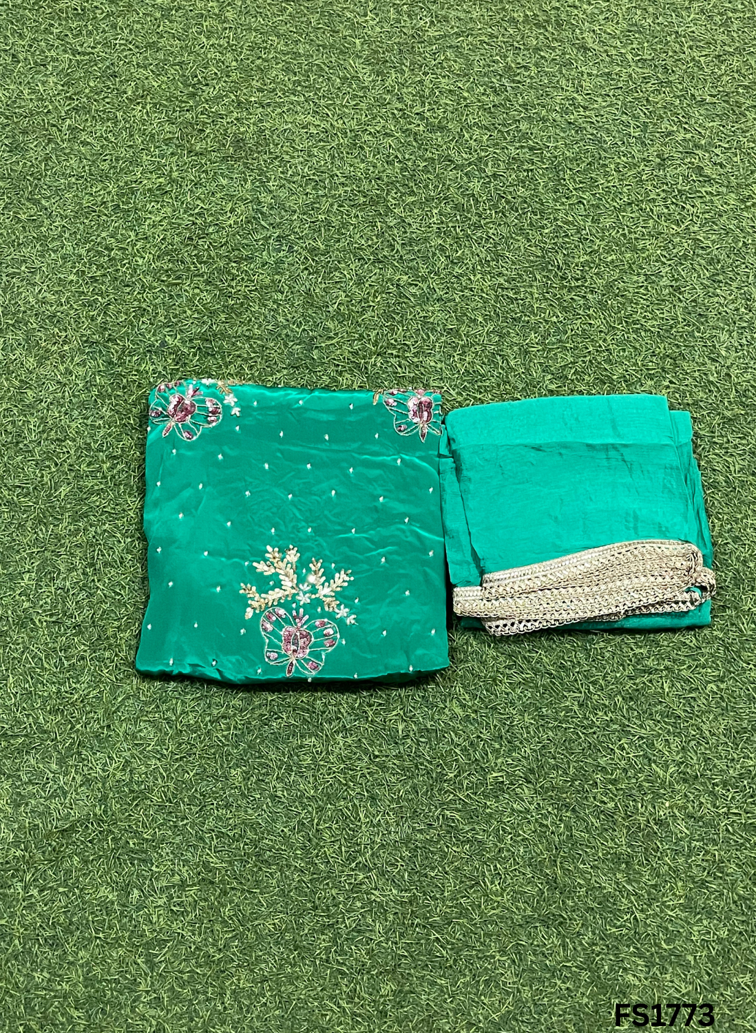 FS1773 | Purple | Crepe Suit | Hand-Work | Party Wear | Wedding | Ring Ceremony | Festival | Bridal Suit