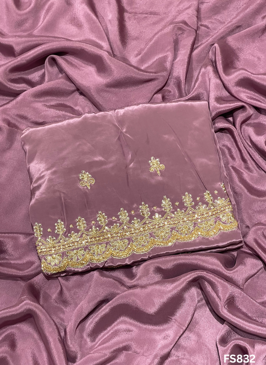 FS832 | Dark Onion | Crepe Suit | Wedding | Party Wear | Ring Ceremony | Festival Suit | Allover suit |&nbsp;