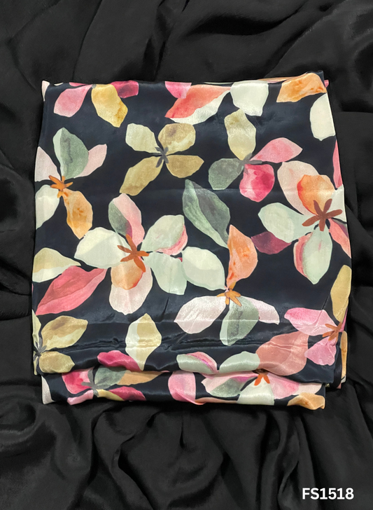 FS1518 | Black | Crepe  Suit | Party Wear | Wedding | Jaggo | Ring Ceremony | Festival|