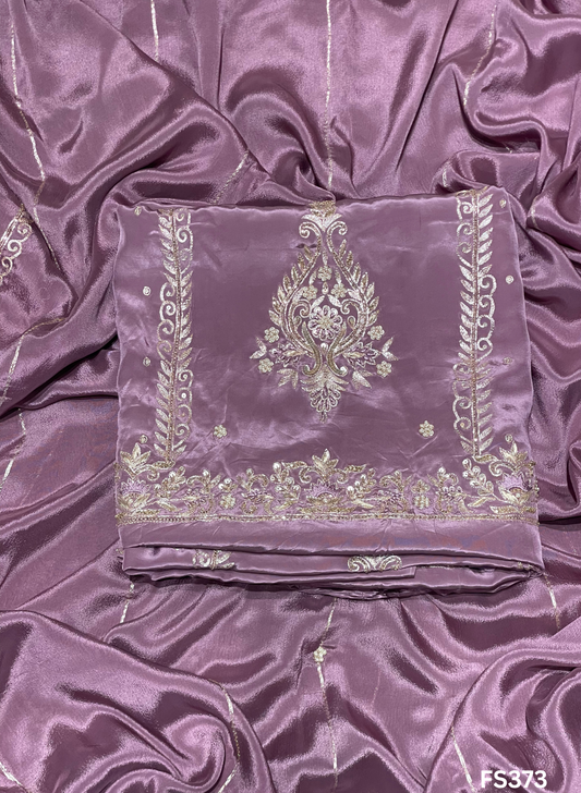 FS373 | Purple | Crepe Suit | Wedding | Party Wear | Ring Ceremony | Festival Suit | Allover suit |