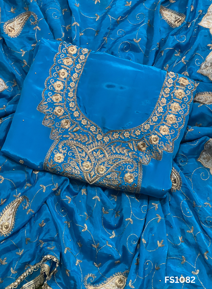 FS1082 | Crepe Suit | Wedding | Party Wear | Ring Ceremony | Festival Suit | Allover suit |