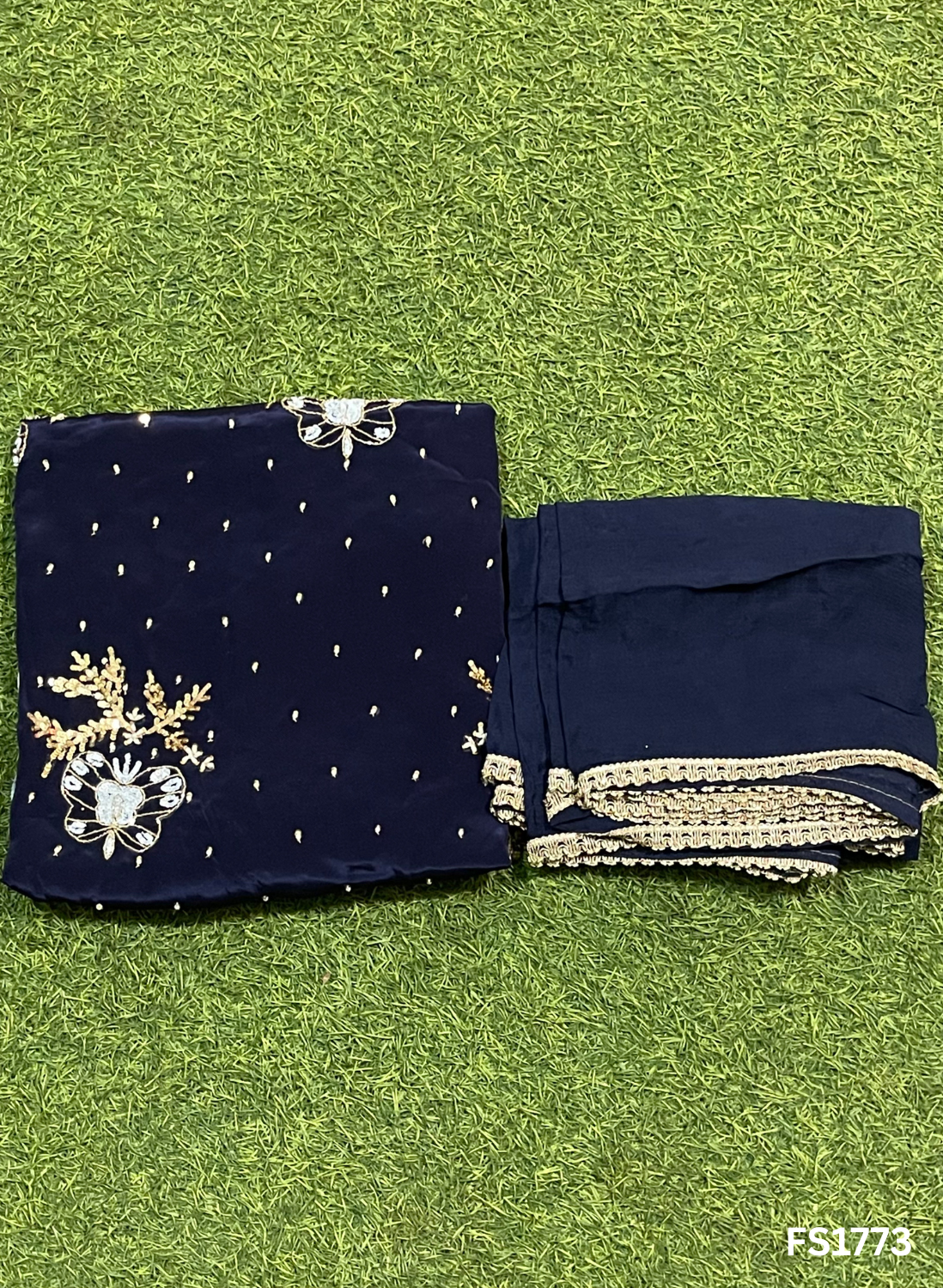 FS1773 | Purple | Crepe Suit | Hand-Work | Party Wear | Wedding | Ring Ceremony | Festival | Bridal Suit