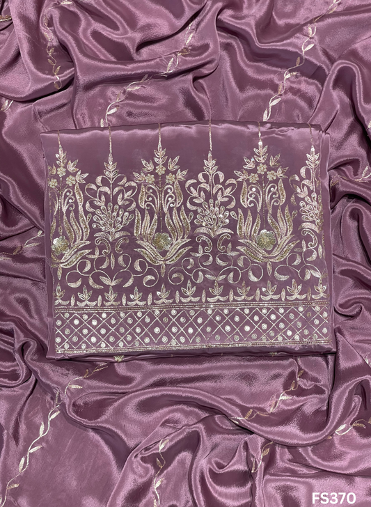 FS370 | Purple | Crepe Suit | Wedding | Party Wear | Ring Ceremony | Festival Suit | Allover suit |