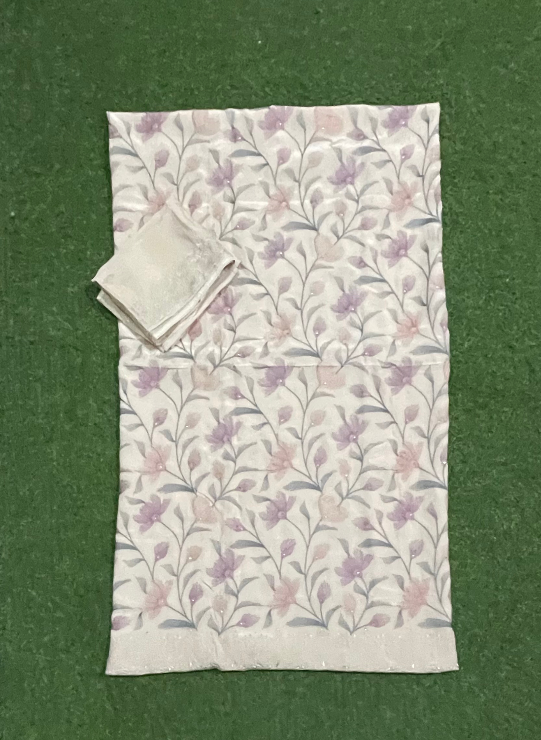 FS2112  | Cream | Crepe Suit | Hand-Work | Party Wear | Wedding | Ring Ceremony | Festival | Bridal Suit