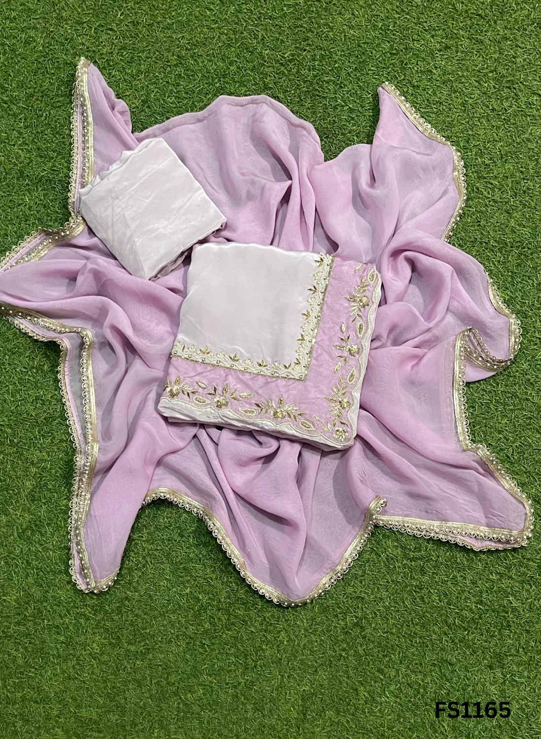 FS1165 | Crepe Suit | Party Wear | Wedding | Ring Ceremony | Festival