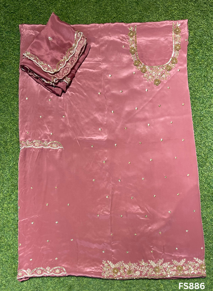FS886 |  Crepe Suit | Wedding | Party Wear | Ring Ceremony | Festival Suit | Allover suit |