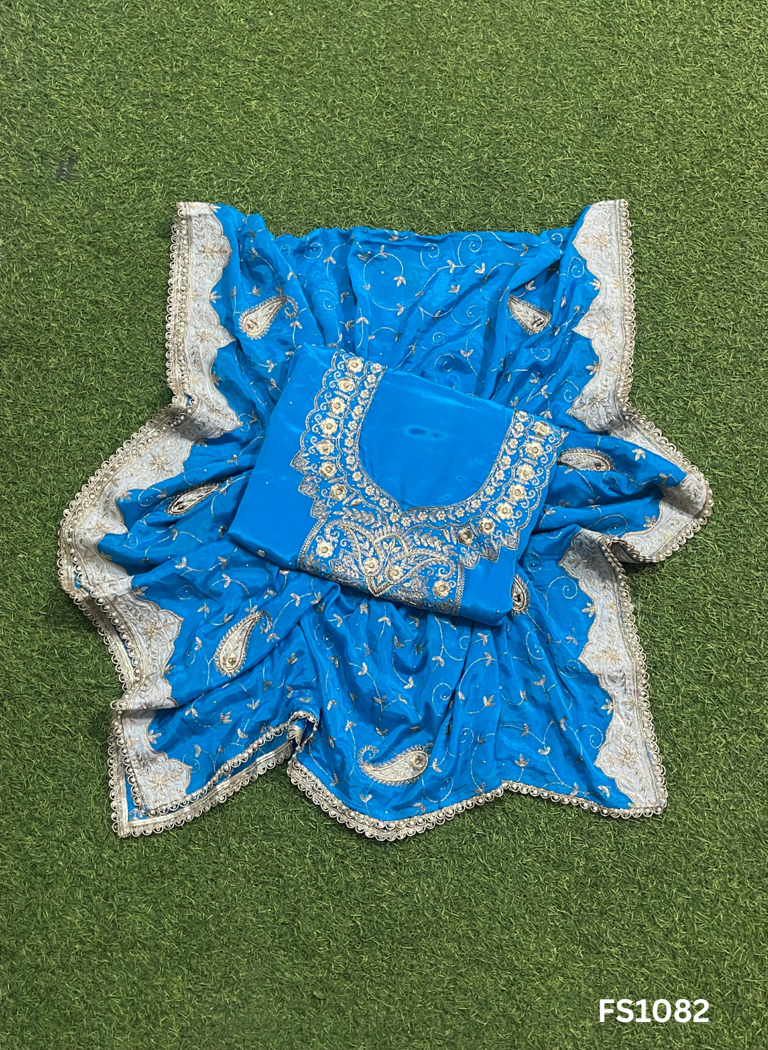 FS1082 | Crepe Suit | Wedding | Party Wear | Ring Ceremony | Festival Suit | Allover suit |