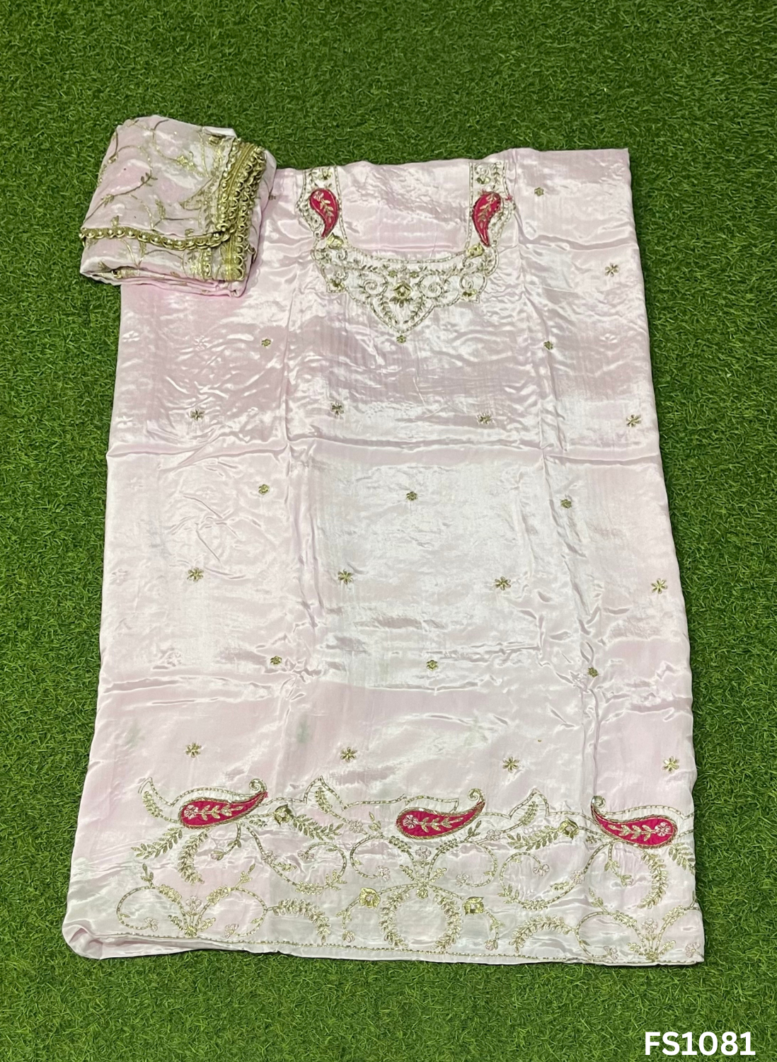 FS1081 | Crepe Suit | Wedding | Party Wear | Ring Ceremony | Festival Suit | Allover suit |
