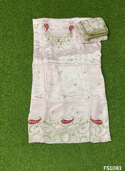 FS1081 | Crepe Suit | Wedding | Party Wear | Ring Ceremony | Festival Suit | Allover suit |