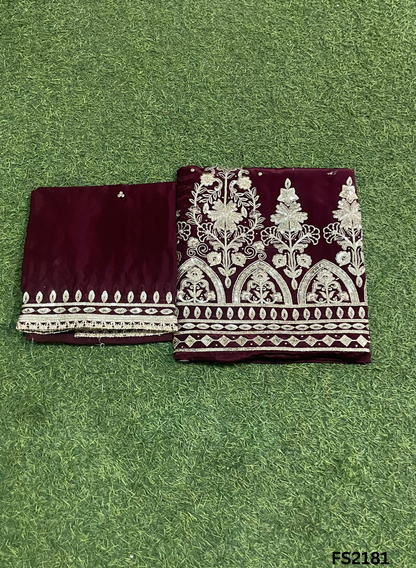 FS2181 | Firozi | Crepe Suit | Kurti-Lehnga | Party Wear | Wedding | Jaggo | Ring Ceremony | Festival