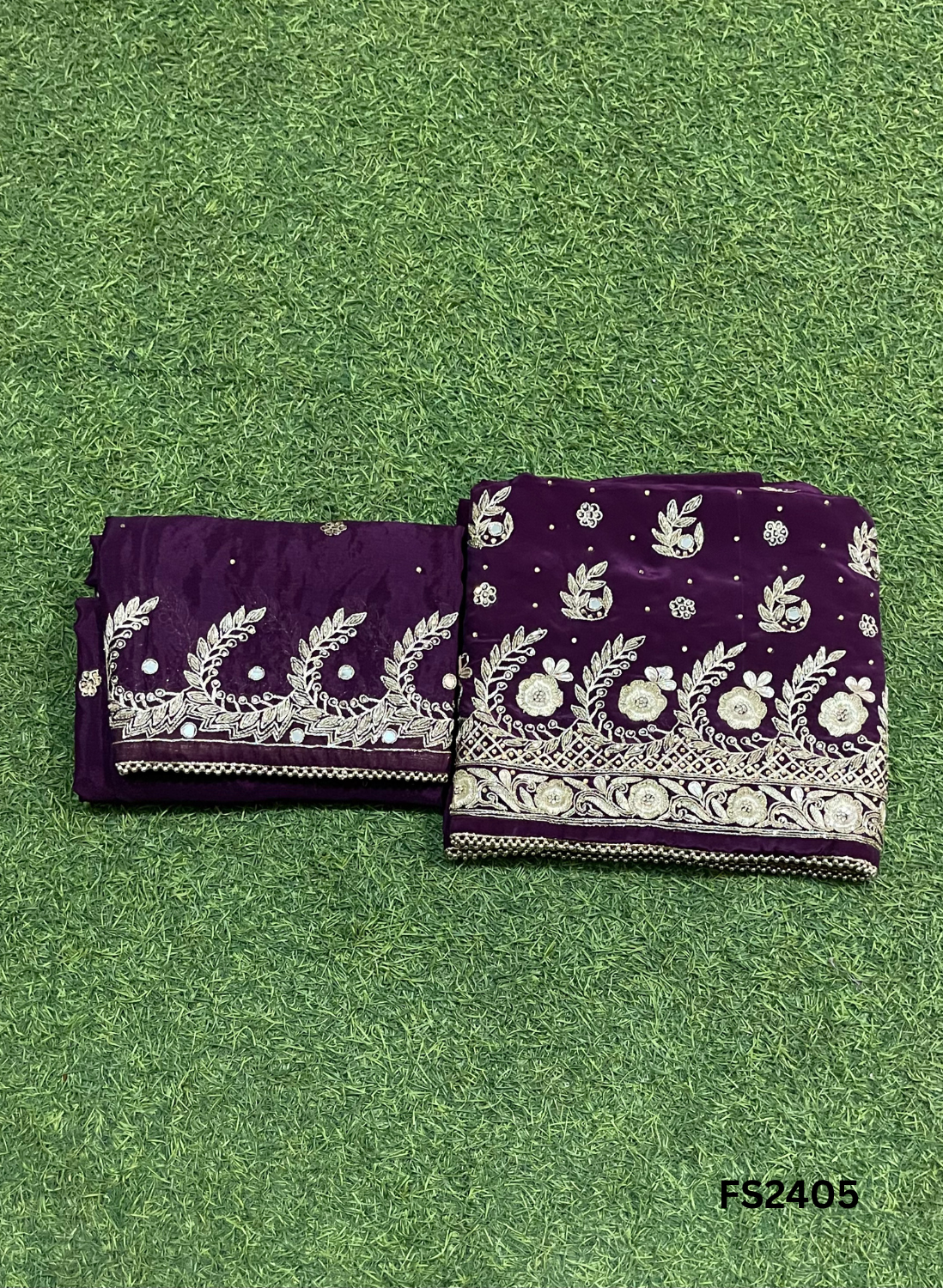 FS2405 | Mustred | Crepe Suit | Wedding | Party Wear | Ring Ceremony | Festival Suit | Allover suit