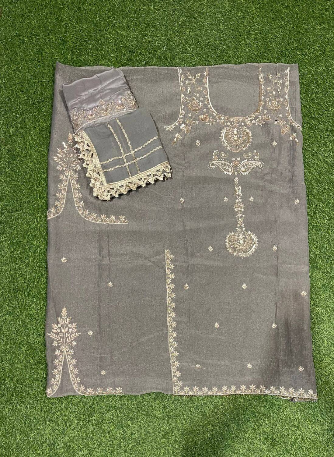 Crush Shimmer Suit | Party Wear | Wedding | Jaggo | Ring Ceremony | Festival | FS232