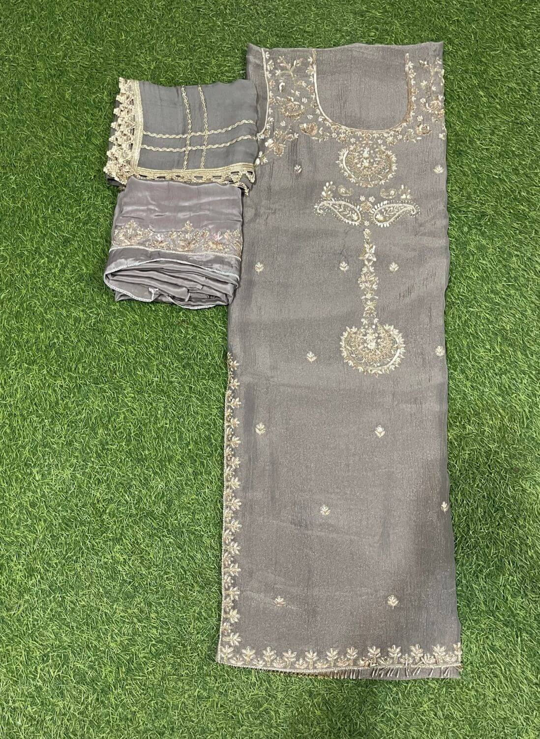 Crush Shimmer Suit | Party Wear | Wedding | Jaggo | Ring Ceremony | Festival | FS232