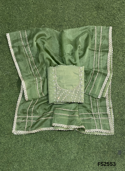 FS2553 | Pista | Crush Shimmer Suit | Party Wear | Wedding | Jaggo | Ring Ceremony | Festival |