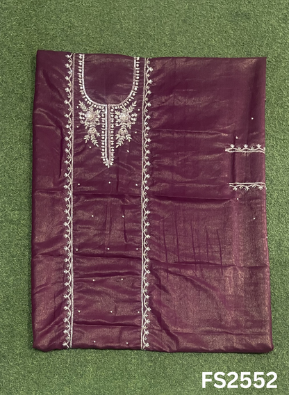 FS2552 | MEHROON | Crush Shimmer Suit | Party Wear | Wedding | Jaggo | Ring Ceremony | Festival |