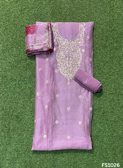 FS1026 | Crush Shimmer Suit | Party Wear | Wedding | Jaggo | Ring Ceremony | Festival |