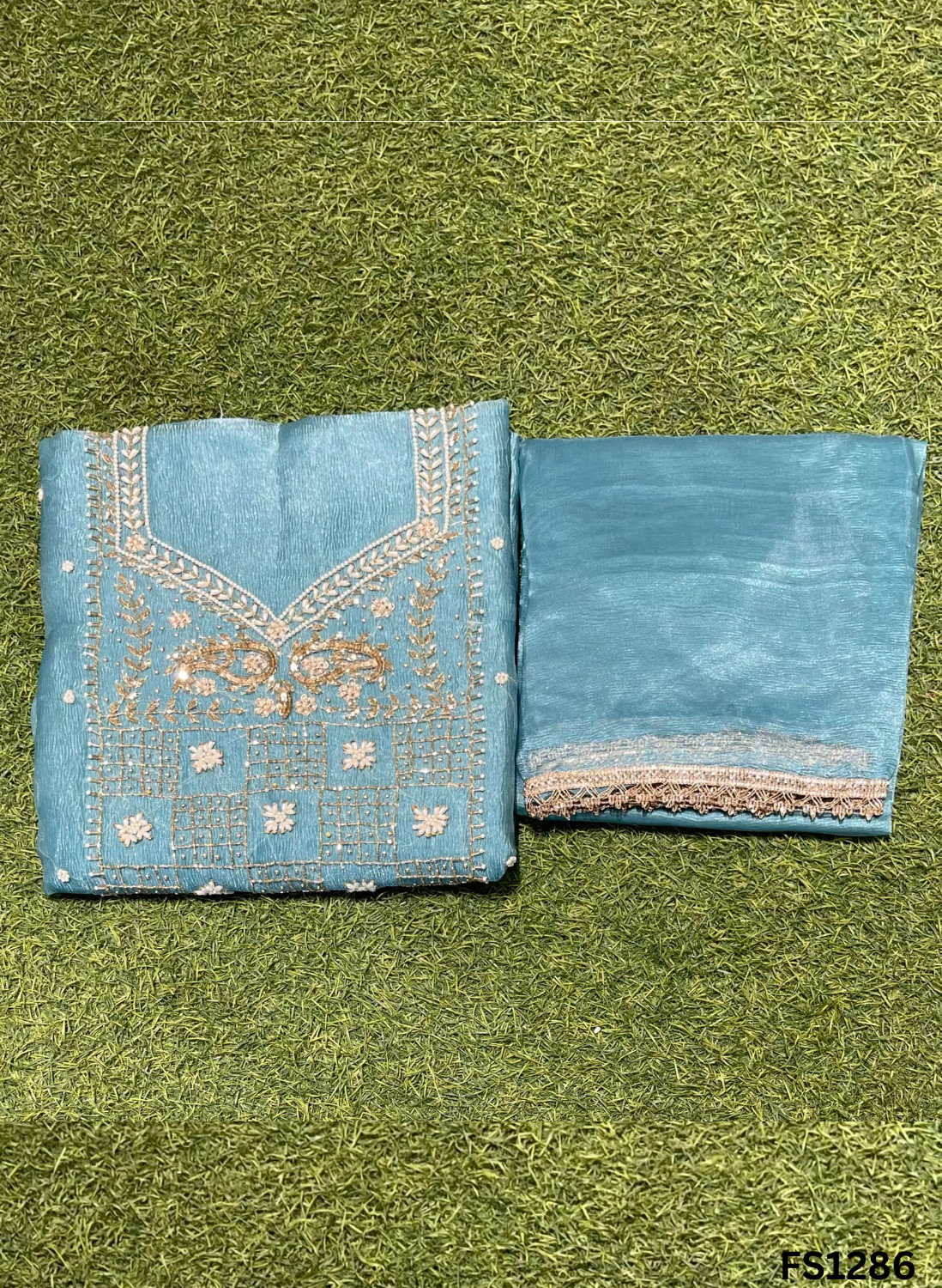 FS1286 | Lavender | Crush Shimmer Suit | Party Wear | Wedding | Jaggo | Ring Ceremony | Festival