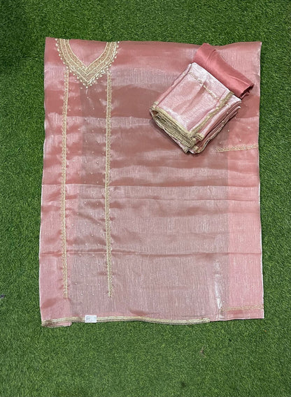 Peach Crush Shimmer Suit | Party Wear | Wedding | Jaggo | Ring Ceremony | Festival | FS370