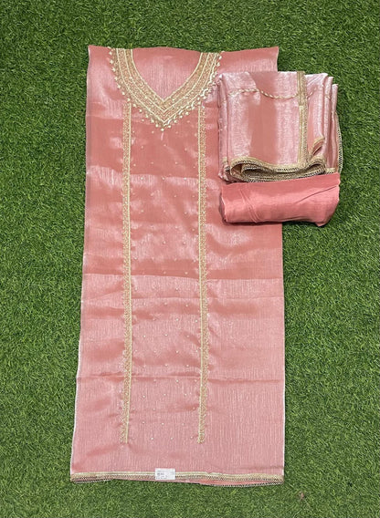 Peach Crush Shimmer Suit | Party Wear | Wedding | Jaggo | Ring Ceremony | Festival | FS370