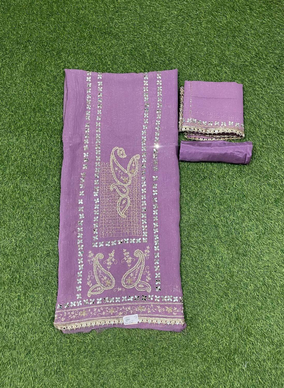 Purple Crush Shimmer Suit | Party Wear | Wedding | Jaggo | Ring Ceremony | Festival | FS734