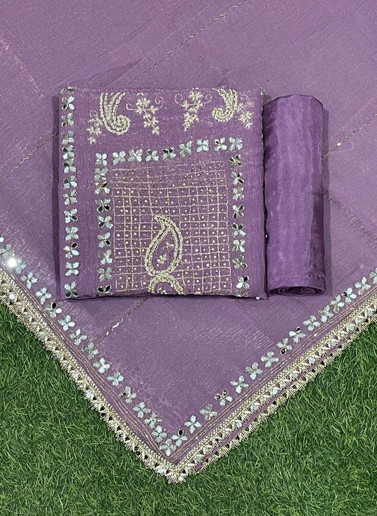 Purple Crush Shimmer Suit | Party Wear | Wedding | Jaggo | Ring Ceremony | Festival | FS734