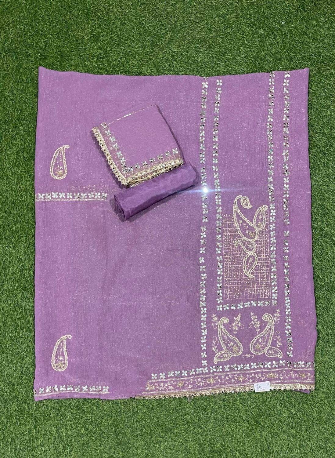 Purple Crush Shimmer Suit | Party Wear | Wedding | Jaggo | Ring Ceremony | Festival | FS734
