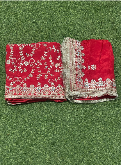 FS149 | Rust | Cepe | Crepe Suit | Wedding | Party Wear | Ring Ceremony | Festival Suit | Allover suit|
