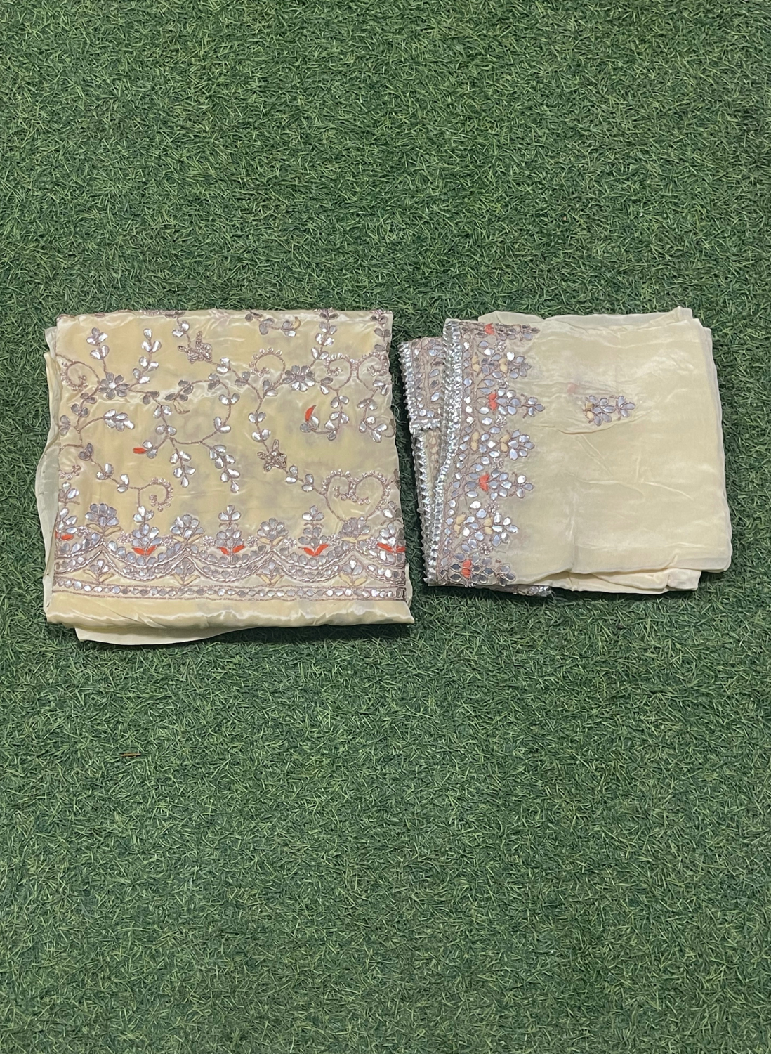 FS149 | Rust | Cepe | Crepe Suit | Wedding | Party Wear | Ring Ceremony | Festival Suit | Allover suit|