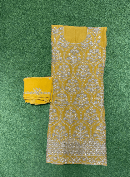 FS119 |Organza Suit | Party Wear | Wedding | Ring Ceremony | Festival | Bridal|